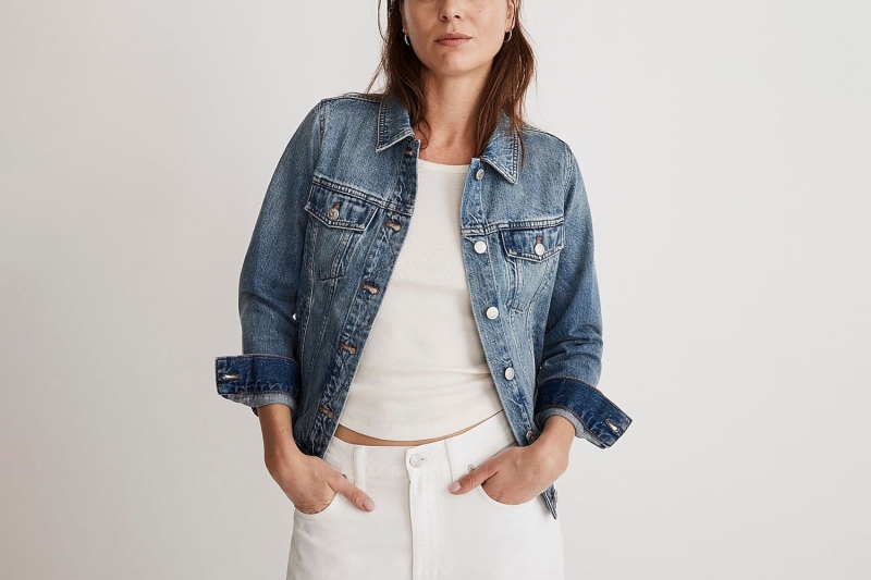 Look of the Day for March 5, 2024 features Julianne Moore in a Canadian tuxedo, which nods to Reese Witherspoon, Gigi Hadid, Blake Lively, and more. Shop similar spring-ready jean jackets from Amazon, Nordstrom, J.Crew, and Madewell.