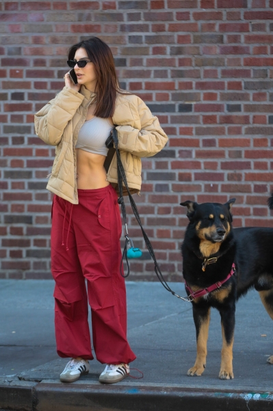 In a Crop Top and Parachute Pants, Emily Ratajkowski Is Convinced It’s Summer
