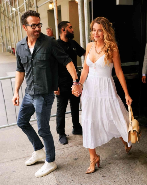 In photos obtained by 'The Daily Mail,' Blake Lively was spotted wearing an extravagant wedding dress while filming 'A Simple Favor 2.'