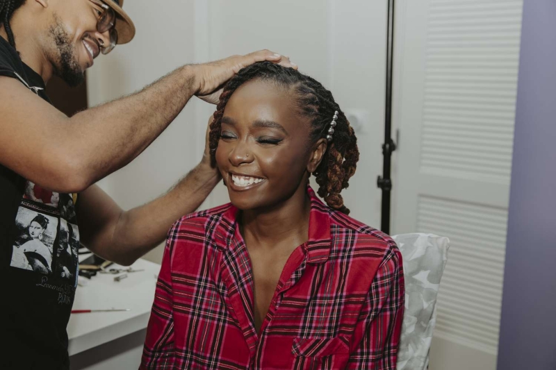 KiKi Layne takes InStyle behind the scenes as she got ready for Isabel Marant's L.A. celebration dinner last week, sharing what she does to get ready and, of course, details on her bold outfit choice.