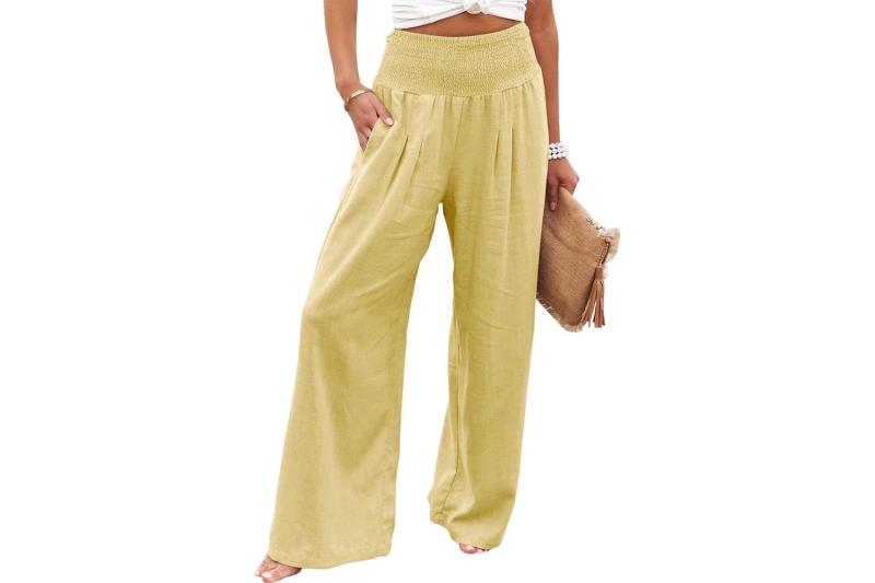 Amazon shoppers love the Vansha Linen-Blend Palazzo Pants that feel like pajamas. Shop the up-to 45 percent off wide-leg summer trousers in sizes S to XXL for as low as $29 on Amazon.