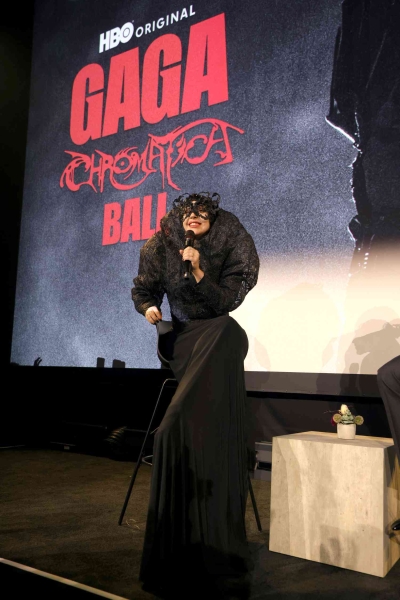 Lady Gaga showed off the black gothic AZIZ dress she was planning to wear to the 2024 Met Gala in an Instagram post on Friday, May 24. She also stepped out in the dramatic outfit to promote her 'Gaga Chromatica Ball' premiere in Los Angeles.