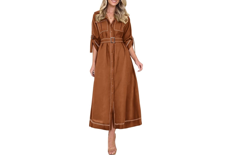 Meghan Markle, Sarah Jessica Parker, and Jennifer Lopez have effortlessly worn the shirt dress style. It’s an easy summer staple you can shop for under $30 on Amazon.