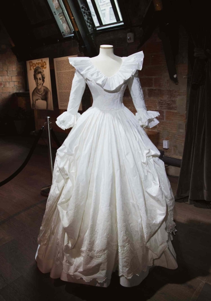Princess Diana's wedding dress designer, Elizabeth Emanuel, made a backup bridal gown in case of emergency, which ultimately "vanished," as it was forgotten about. Forty-three years later, Emanuel replicated it. It was on display for one night only at New York City's Fotografiska on May 21, 2024.