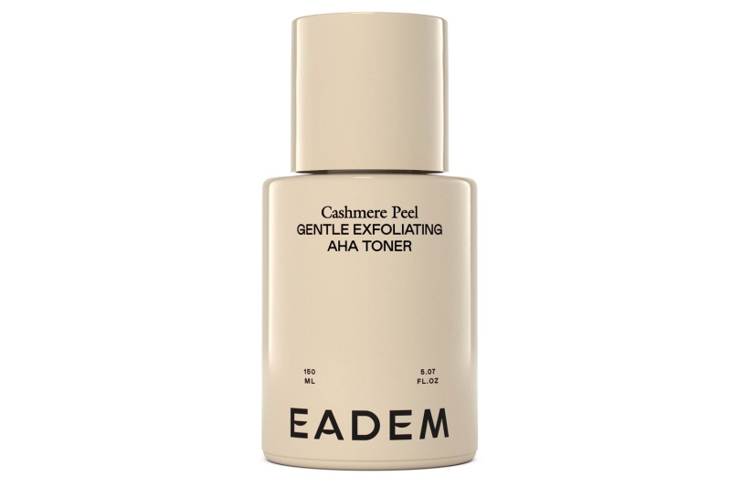 The Eadem Cashmere Peel is a gentle exfoliating toner that transformed a beauty editor’s dull and uneven skin. It’s made with five acids that reduce pore size, fade hyperpigmentation, and even skin tone. Shop it for $42 at Eadem.