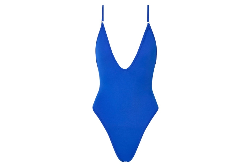 The Gooseberry So Chic One-Piece Swimsuit is a comfy, practical, and sexy swimsuit that has medium coverage and a plunging neckline. It’s flattering and feels like shapewear, and you can shop it for $99.