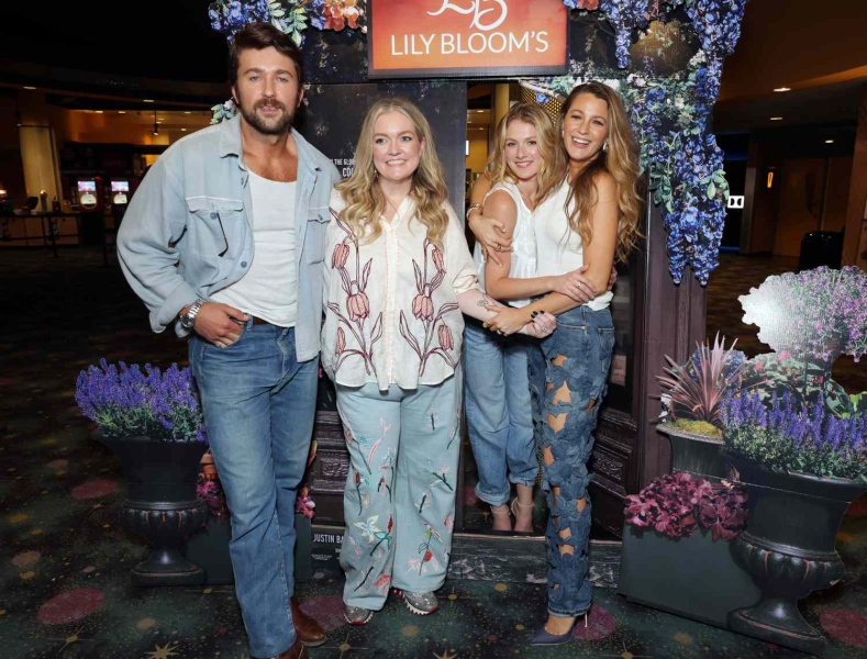 Blake Lively attended a surprise screening of her upcoming film 'It Ends With Us' in a pair of $19,000 Valentino jeans with floral cutouts.
