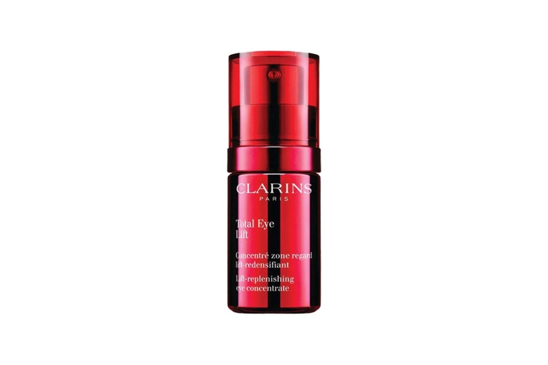 Clarins Total Eye Contour Gel for Depuffing is suitable for all skin types and visibly reduces dark circles and puffiness and minimizes fine lines. The $46 formula is one shopping writer’s new go-to skincare product for summer.