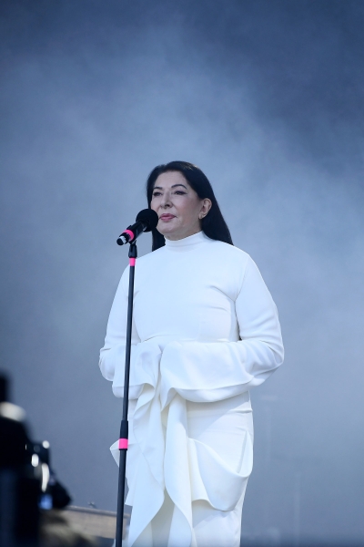 “Fashion—and the World—Are in a State of Crisis.” Marina Abramović on 7 Minutes of Silence for Peace at Glastonbury