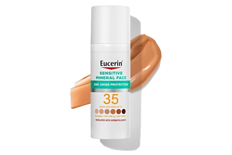 Mandy Moore told InStyle she uses Eucerin’s Tinted Mineral Face Sunscreen, which is on sale for $15 at Amazon. Shop the tinted moisturizer with SPF 35 today.