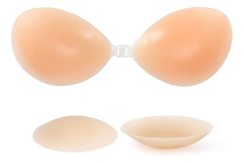 Shop backless bras, breast tape, and highly rated nipple covers at Amazon, starting from $12. These options are perfect for large chests, and give comfortable support without straps or clasps.