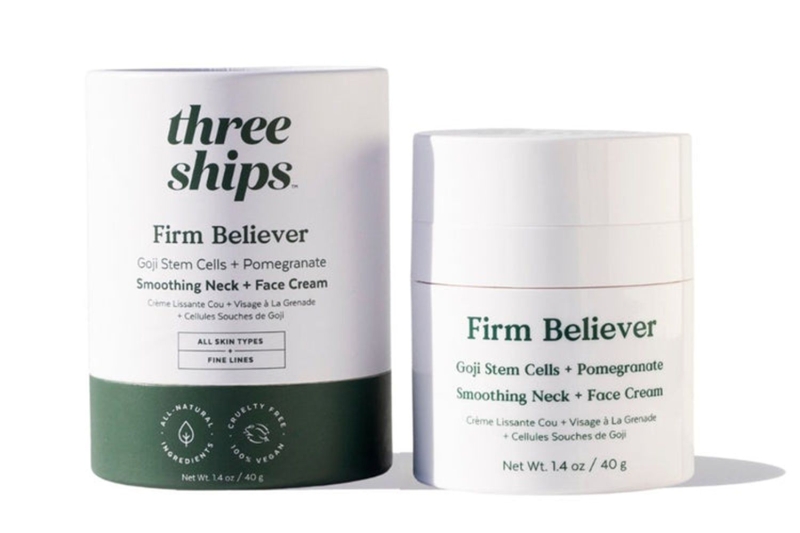 Shoppers say Three Ships’s Firm Believer Goji Stem Cell and Pomegranate Smoothing Neck and Face Cream helps with signs of aging. Shop it for $42 at Three Ships.