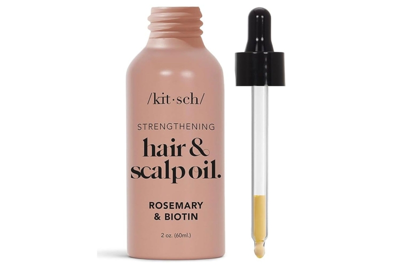 The Kitsch Hair and Scalp Oil is $19 at Amazon, where shoppers say it delivers volume, strength, and shine to thinning, lackluster hair. The formula relies on rosemary, which has been shown to improve strength and spur new hair growth.