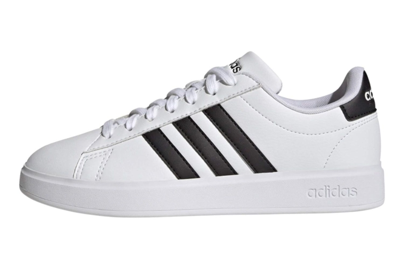 Adidas Grand Court 2.0 tennis shoes are on sale during Amazon Prime Day 2024. Shop sneaker deals from Amazon, including the on-sale Adidas Stan Smith sneakers Amal Clooney wore.