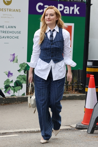 At Wimbledon, Women Ace Summery Suiting