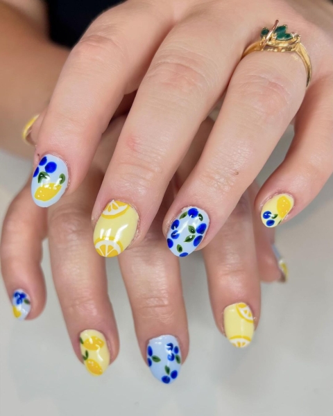 Citrus nails are everywhere right now. Limes, lemons, oranges, and grapefruit make for nail art that's fun, (often) intricate, and perfect for summer. Here are 14 gorgeous options.