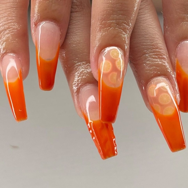 Citrus nails are everywhere right now. Limes, lemons, oranges, and grapefruit make for nail art that's fun, (often) intricate, and perfect for summer. Here are 14 gorgeous options.