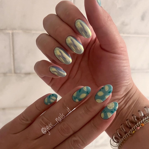 Citrus nails are everywhere right now. Limes, lemons, oranges, and grapefruit make for nail art that's fun, (often) intricate, and perfect for summer. Here are 14 gorgeous options.