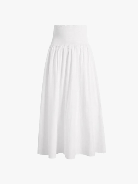 Easy, Breezy Summer Dressing Starts and Ends With a White Poplin Skirt