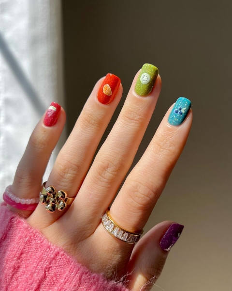 From juicy colors to more maximalist 3D creations, fruit nail designs are everywhere this season. Scroll through 25 inspirational manicures here.