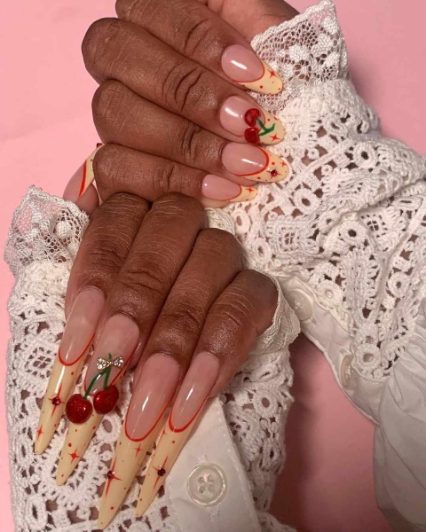 From juicy colors to more maximalist 3D creations, fruit nail designs are everywhere this season. Scroll through 25 inspirational manicures here.