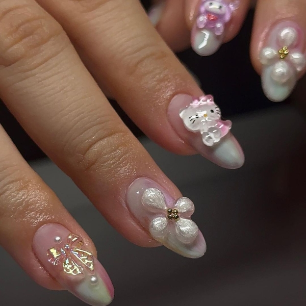 From raised petals to metallic decals, there are lots of ways to achieve 3D flower nail designs. Scroll through 16 jaw-dropping designs to inspire your next manicure.