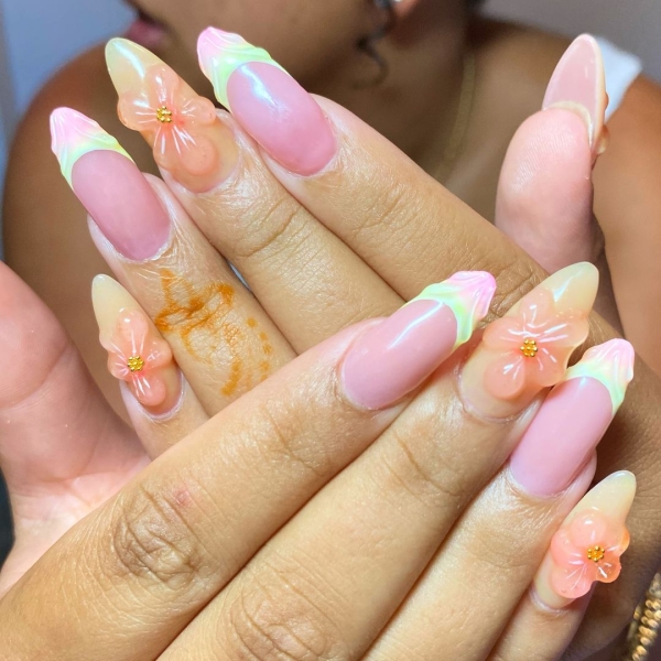 From raised petals to metallic decals, there are lots of ways to achieve 3D flower nail designs. Scroll through 16 jaw-dropping designs to inspire your next manicure.