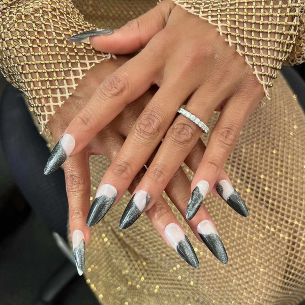 Metallic nails offer an easy way to create a bold look that functions like jewelry — you can wear them seamlessly with any outfit.