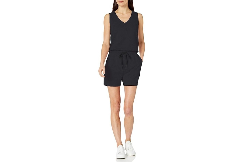 My mom couldn’t stop wearing this Amazon Essentials romper. It’s lightweight, moisture-wicking to keep you dry, and only $26.