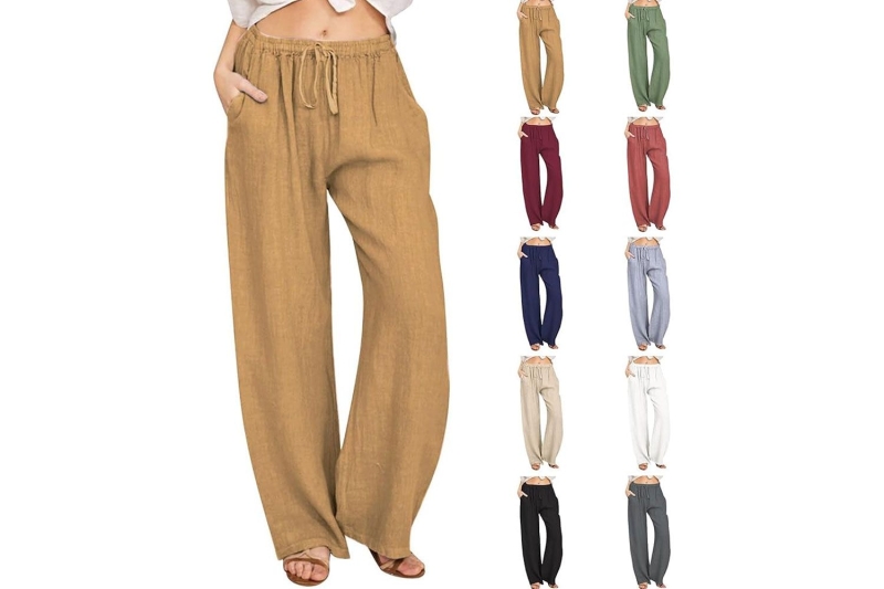 Sarah Jessica Parker, Jennifer Lopez, and Meghan Markle have worn linen pants this summer, which are much breezier than jeans. Shop 10 linen pants at Amazon on sale, starting at $8.