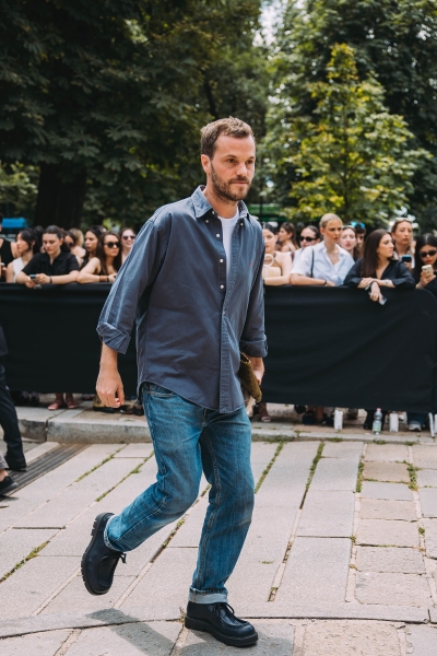 Street Style at the Spring 2025 Menswear Shows Was About the Statement Piece