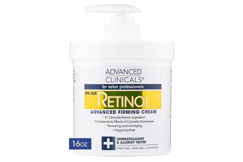 The Arganatural Tightening Retinol Body Lotion contains powerful ingredients such as retinol, caffeine, and hyaluronic acid that target cellulite, fine lines, wrinkles, and dryness. Score this firming body lotion for $19 at Amazon.