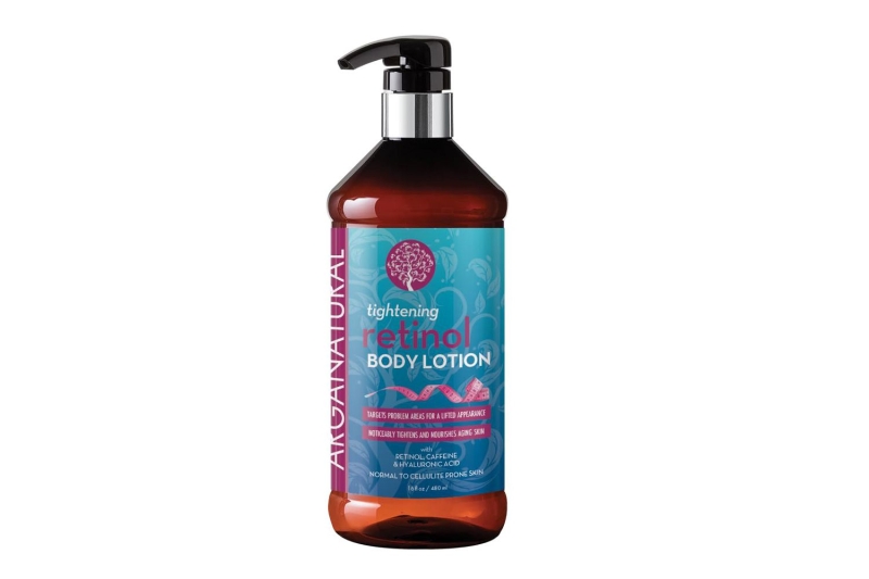 The Arganatural Tightening Retinol Body Lotion contains powerful ingredients such as retinol, caffeine, and hyaluronic acid that target cellulite, fine lines, wrinkles, and dryness. Score this firming body lotion for $19 at Amazon.