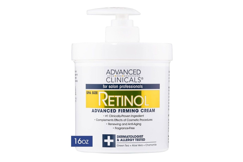 The Nature Well Clinical Retinol Advanced Moisture Cream is a retinol body lotion that’s on sale for $12 at Amazon. The formula helps crepiness, sunspots, and dryness, and leaves skin super-smooth.