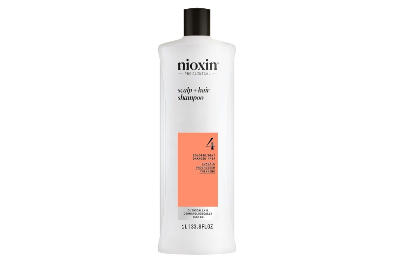 The Nioxin System 4 Scalp and Hair Shampoo is on sale. It strengthens fine, thin, aging hair and promotes new hair growth in as little as 30 days. Amazon shoppers are impressed by the formula, which Alyssa Milano attributes to fuller hair.