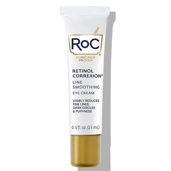 The RoC Derm Correxion Dual Eye Cream tightens lids and brightens under-eye darkness, per users, thanks to retinol and peptides. Sarah Jessica Parker uses the brand, and you can shop the eye cream for $30 at Amazon.