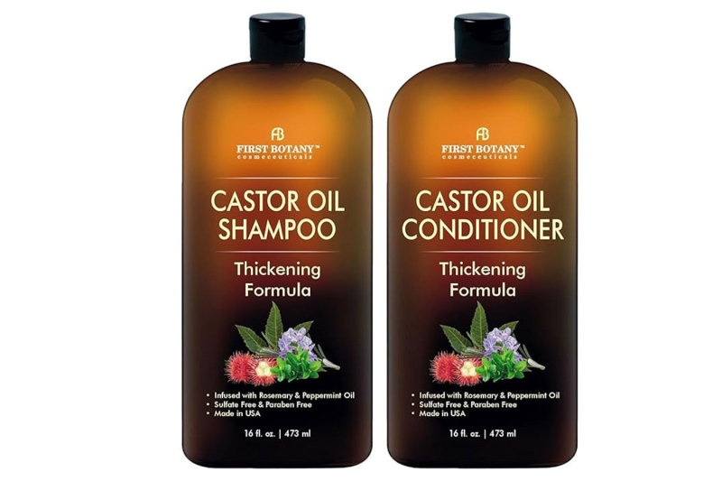 The Viva Naturals Organic Castor Oil is on sale at Amazon for $11. The all-natural formula has more than 9,000 five-star reviews thanks to its many benefits, including hair growth and stronger, shinier strands.