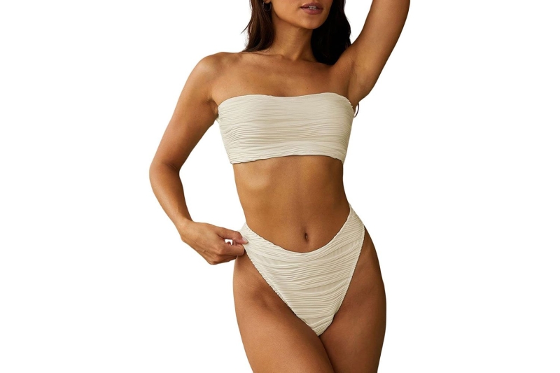 YMCA lifeguard and swim coach Ariele Floyd named bold colors, high-leg cuts, fruit prints, and strapless bandeau bikinis the most popular swimsuit styles for summer 2024. Shop 15 Amazon styles while some are on sale for Prime Day 2024.