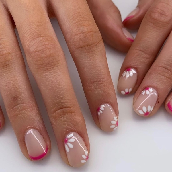 A classic French manicure never goes out of style, but that doesn't mean you can't switch it up by swapping out the traditional white for a more playful color.