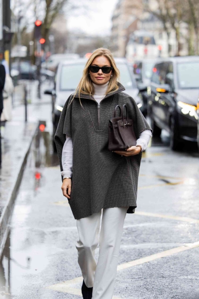 Believe it or not, a cape can be quite versatile outerwear: it's a chic topper that works at various lengths, in various materials, and with various base layer outfits. Here are a few ways to style the dramatic piece.