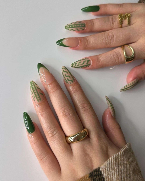 Embrace winter nail designs by incorporating elements like cool-toned colors and cable-knit textures. Scroll through 50 inspirational photos here.