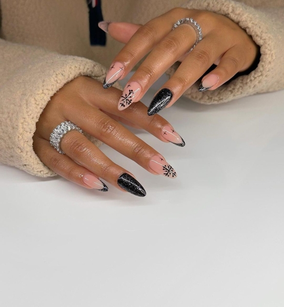 Embrace winter nail designs by incorporating elements like cool-toned colors and cable-knit textures. Scroll through 50 inspirational photos here.