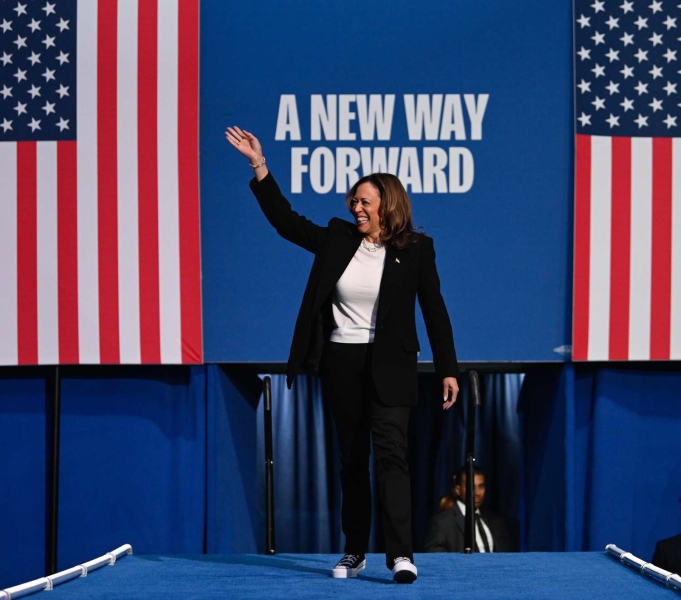 Kamala Harris traded her usual pantsuit for jeans and the ultimate fall boots like campaigning in Georgia. See her casual ensemble, here.