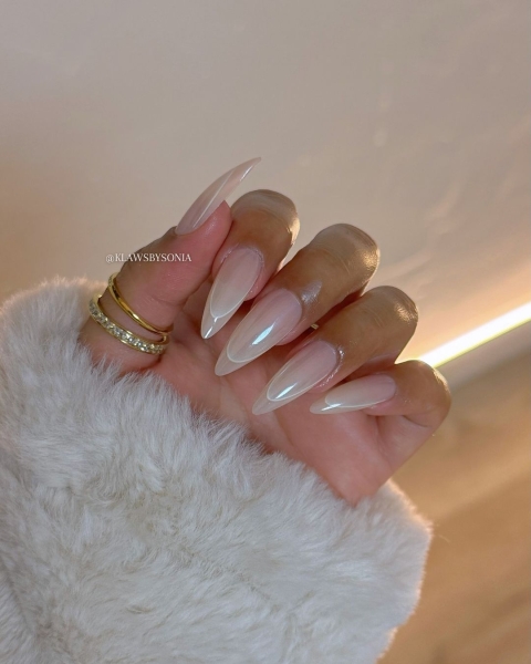 Similar to the traditional French, it features a white tip on top of a nude nail. But the shade of white is softer. See some of InStyle’s favorite takes on the vanilla French trend.