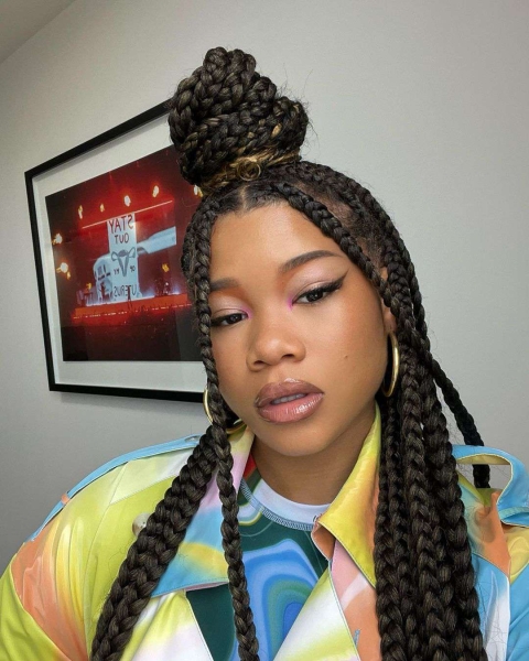 The chic versatility of box braids allows for seemingly endless styling options. We rounded up some of our favorite ways to style your plaits.