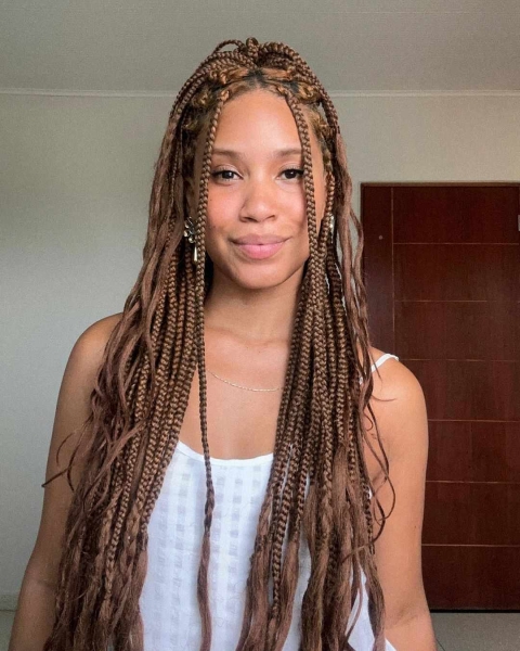 The chic versatility of box braids allows for seemingly endless styling options. We rounded up some of our favorite ways to style your plaits.