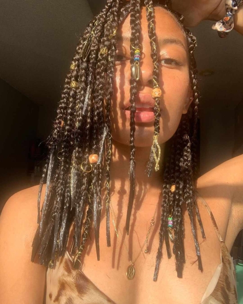 The chic versatility of box braids allows for seemingly endless styling options. We rounded up some of our favorite ways to style your plaits.