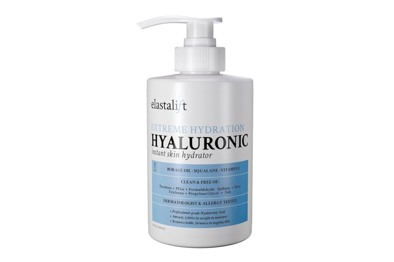 The Elastalift Hyaluronic Acid Body Lotion is $15 at Amazon, where shoppers with mature skin say it makes their arms and legs look 30 years younger. Key ingredients include hyaluronic acid and manuka honey.