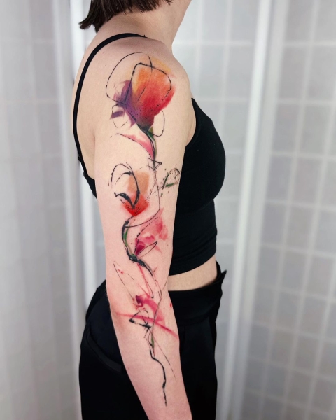 Watercolor tattoos are inspired by the painterly technique. Here are 59 beautiful watercolor tattoos to inspire your next ink.