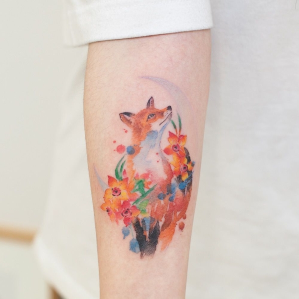 Watercolor tattoos are inspired by the painterly technique. Here are 59 beautiful watercolor tattoos to inspire your next ink.